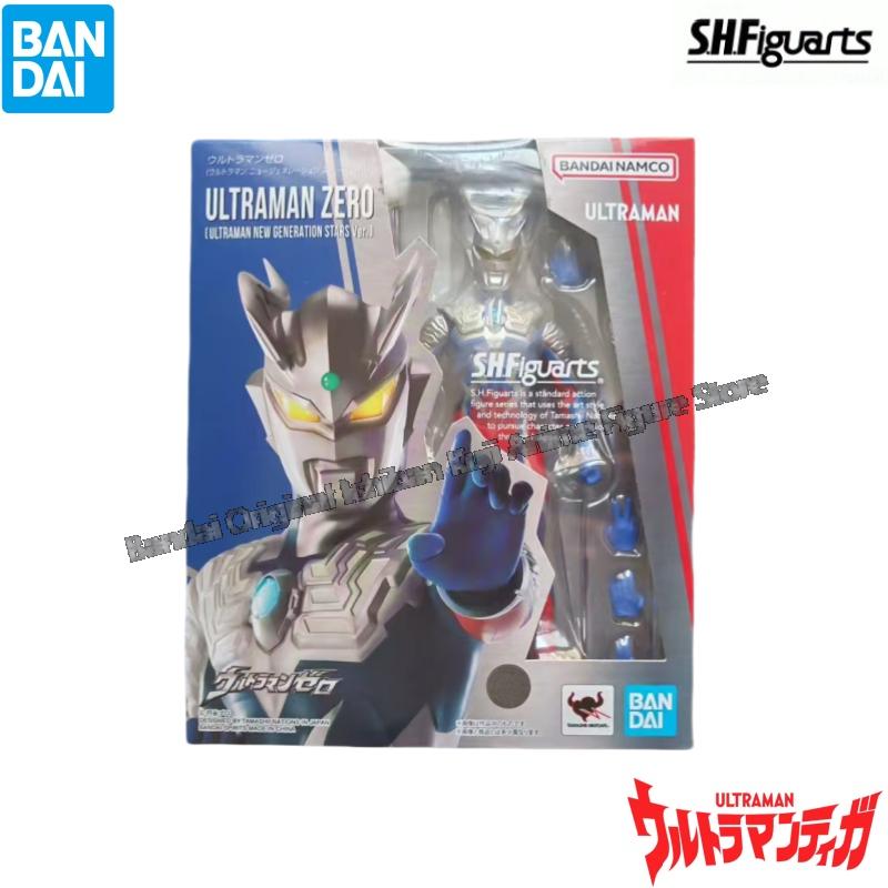 Model Kit Ultraman Zero - Bandai ในสต็อกตุ๊กตายี่ห้อใหม่กล่องอะนิเมะ Ultraman Shf Ultraman Zero