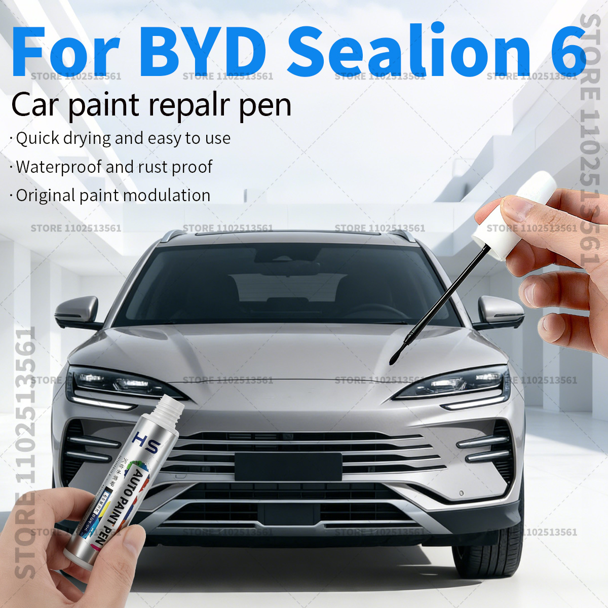 Paint Model Kit - ปากกาซ่อมสีรถยนต์ แก้รอยขีดข่วน DIY อุปกรณ์ตกแต่งรถยนต์ สำหรับ BYD