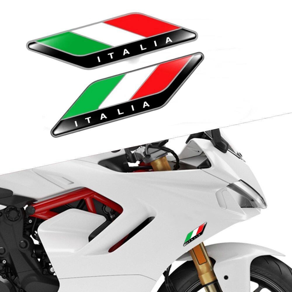 2 ชิ้น/คู่ ตราสัญลักษณ์ธงสามสี - Model Kit Vespa บทวิจารณ์และราคา