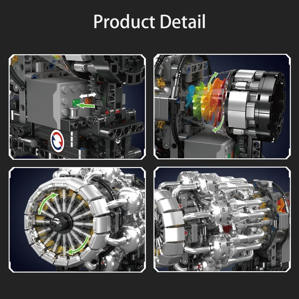 ตัวต่อ Mould King 10216 รุ่นเค - Model Kit Engine บทวิจารณ์และราคา